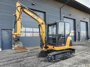 Caterpillar 302.5+3 Godets - Mini - pelle 2,8T– Fiabilité et performances - Logist Agri