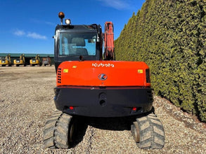 Kubota KX080 - 4 + 3 Godets et ENGCON - Mini - pelle 8T - Logist Agri