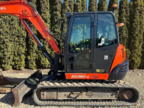 Kubota KX080 - 4 + 3 Godets et ENGCON - Mini - pelle 8T - Logist Agri