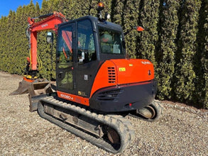 Kubota KX080 - 4 + 3 Godets et ENGCON - Mini - pelle 8T - Logist Agri